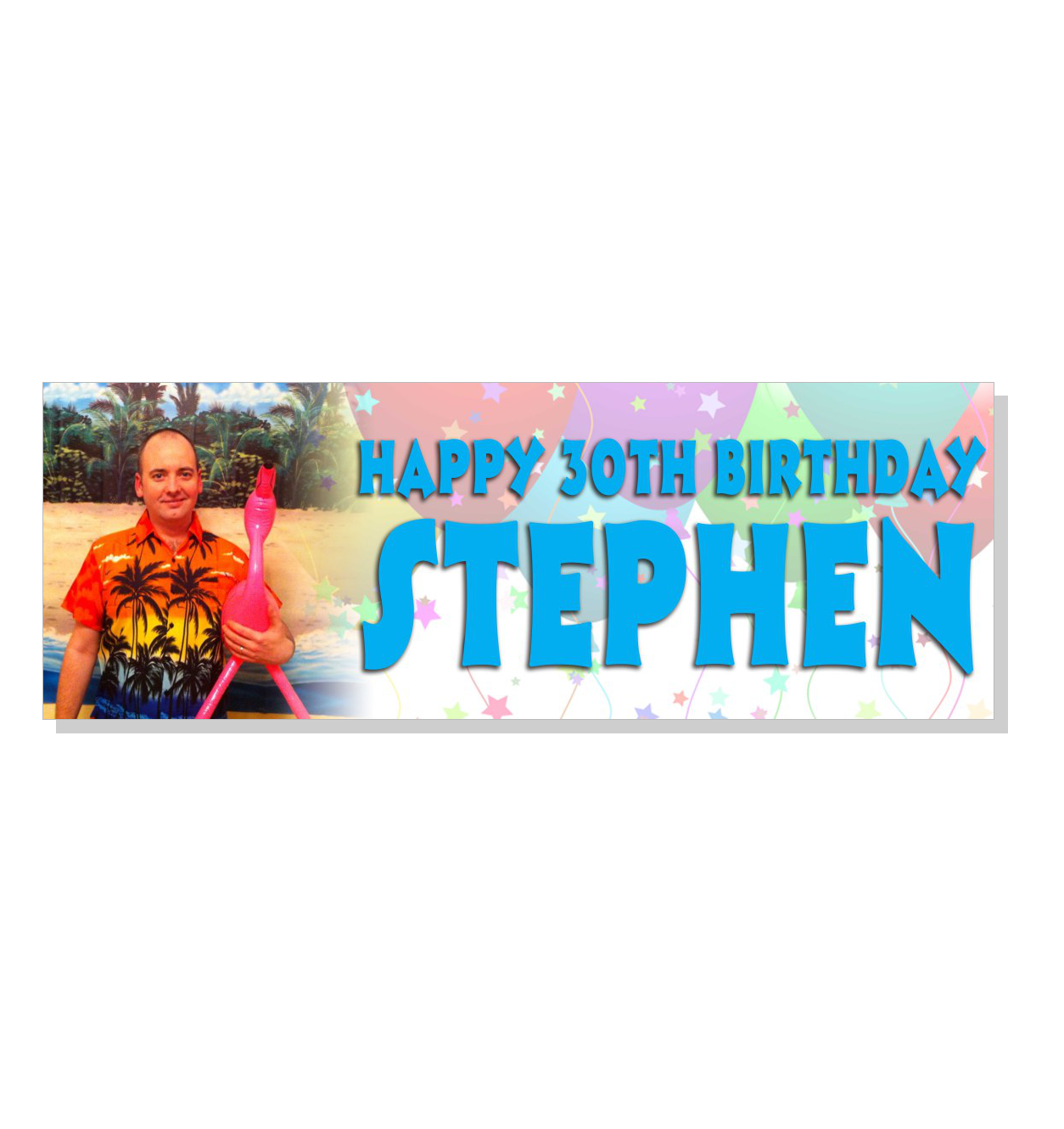 Bold Text Photo banner