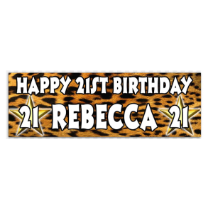 Animal print Personalised Multi Banner packs