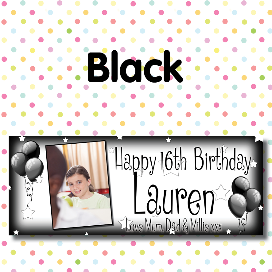 Balloon Design Party / Birthday Banners & Posters (A001) - Image 9
