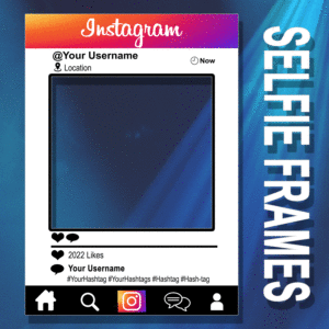 New Style Personalised Insta Selfie Frame