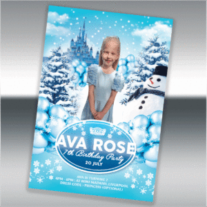 Frozen Princess Invitations - Inv007