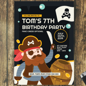 Pirate Invitations - Inv009