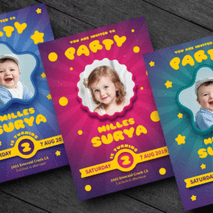 kids Party Invitations - Inv010
