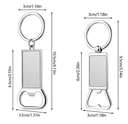Custom Metal Bottle Opener Photo Key Rings | Personalised Gift - Image 3